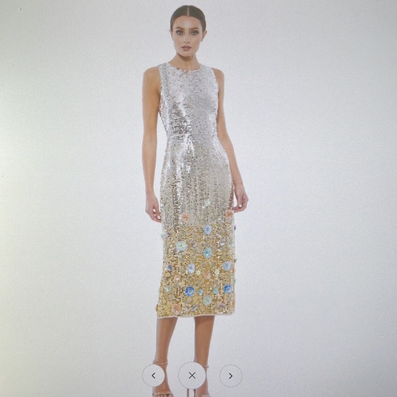 NWT Max Duggal sequin Ombré cocktail dress - Picture 4 of 4